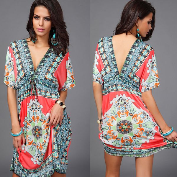 boho style 2020 summer women dress sundresses deep v ethnic floral print tunic beach dresses plus size casual silk dresses, White
boho style 2020 summer women dress sundresses deep v ethnic floral print tunic beach dresses plus size casual silk dresses, White
