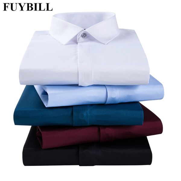 fuybill 2018 spring new men's business wear long sleeve concealed placket tooling shirt men's business non-iron stretch shirt, White;black
fuybill 2018 spring new men's business wear long sleeve concealed placket tooling shirt men's business non-iron stretch shirt, White;black