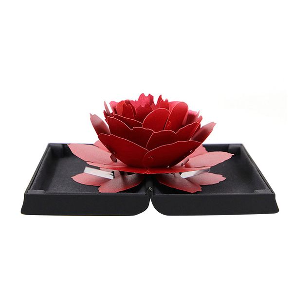 unique -up rose wedding engagement ring box surprise jewelry storage holder valentine's day female gift box, Black
unique -up rose wedding engagement ring box surprise jewelry storage holder valentine's day female gift box, Black
