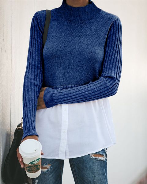 autumn winter 2019 2020 splicing long sleeve button women sweater 101244-1 wt19, White
autumn winter 2019 2020 splicing long sleeve button women sweater 101244-1 wt19, White