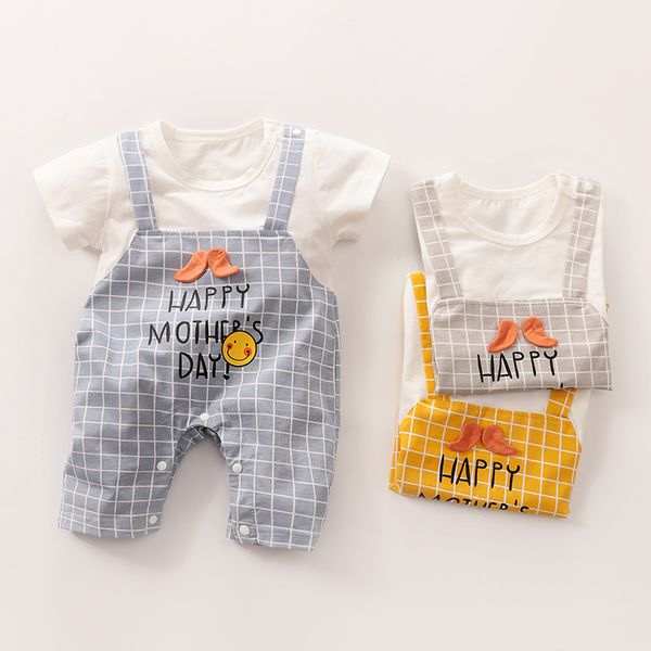 korean-style cute baby jumpsuit summer new-month fake two-piece bib baby clothes, Blue
korean-style cute baby jumpsuit summer new-month fake two-piece bib baby clothes, Blue