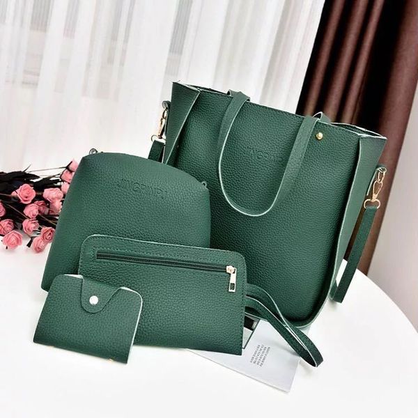 4 sets handbags for women durable fashion women leather four-piece shoulder crossbody bag clutch wallet retro bag sac main femme
4 sets handbags for women durable fashion women leather four-piece shoulder crossbody bag clutch wallet retro bag sac main femme