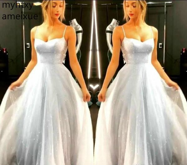 2019 silver evening dresses a line spaghetti straps formal women wear party event gowns plus size custom made hi low dress, White;black
2019 silver evening dresses a line spaghetti straps formal women wear party event gowns plus size custom made hi low dress, White;black