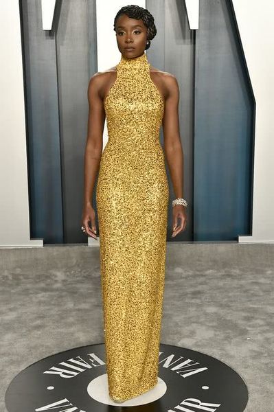 kiki layne gold sequins prom dresses oscars high neck evening gowns plus size special occasion party vestido de fiesta red carpet dress, Black;red
kiki layne gold sequins prom dresses oscars high neck evening gowns plus size special occasion party vestido de fiesta red carpet dress, Black;red
