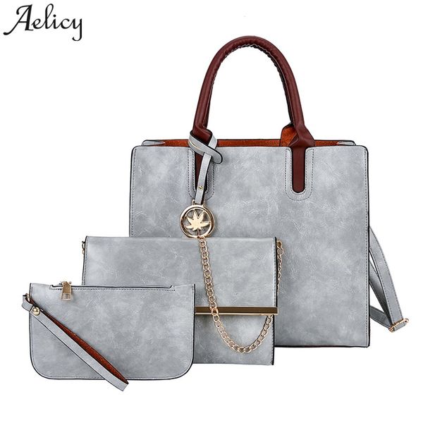 aelicy woman bags luxury three-piece chain leather handbag+messenger bag+clutch package women's shoulder bags drop ship 2019 new
aelicy woman bags luxury three-piece chain leather handbag+messenger bag+clutch package women's shoulder bags drop ship 2019 new