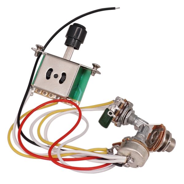 complete circuit wiring kit 500k 3-way toggle switch for electric guitar 
complete circuit wiring kit 500k 3-way toggle switch for electric guitar