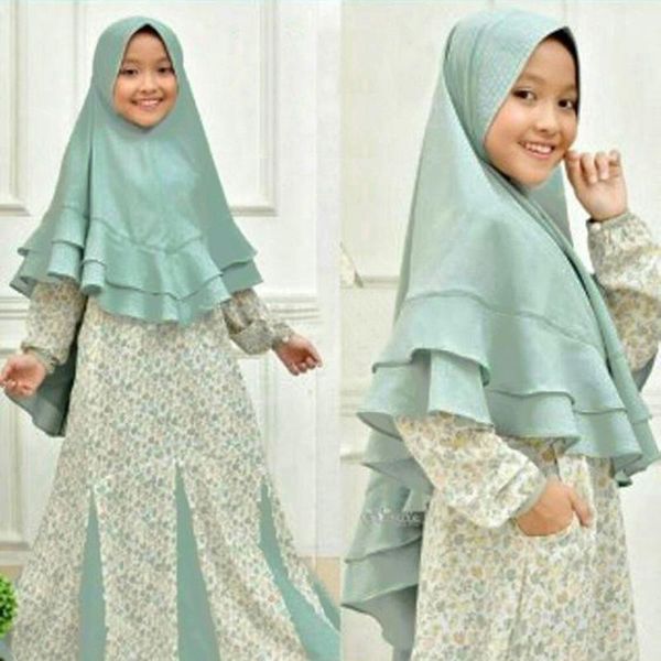 siskakia muslim children girls clothing fruit pattern long sleeve loose hem dress solid layer headscarf girls hijab dresses set, Red
siskakia muslim children girls clothing fruit pattern long sleeve loose hem dress solid layer headscarf girls hijab dresses set, Red