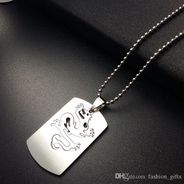 1pcs stainless steel chinese dragon totem charm pendant necklace detachable 12 zodiac dragon necklace god beast dragon double layer necklace, Silver
1pcs stainless steel chinese dragon totem charm pendant necklace detachable 12 zodiac dragon necklace god beast dragon double layer necklace, Silver