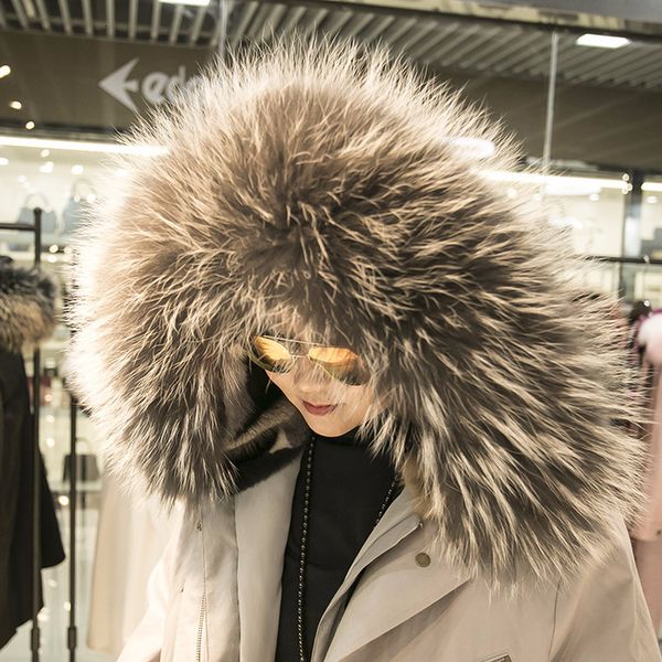 real fur coat winter jacket women natural liner raccoon fur collar parka womens hooded jackets abrigo mujer 9812 yy458, Black
real fur coat winter jacket women natural liner raccoon fur collar parka womens hooded jackets abrigo mujer 9812 yy458, Black