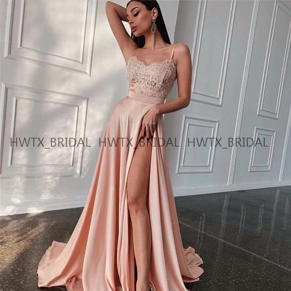 elegant long prom dresses 2019 thigh-high slits spaghetti straps lace a line prom dress vestidos de fiesta de noche, White;black
elegant long prom dresses 2019 thigh-high slits spaghetti straps lace a line prom dress vestidos de fiesta de noche, White;black