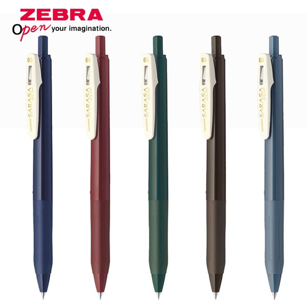 zebra jj15 vintage color new five-color sarasa 0.5mm press color gel pen pen rubber grip writing smooth
zebra jj15 vintage color new five-color sarasa 0.5mm press color gel pen pen rubber grip writing smooth