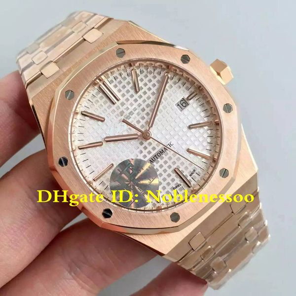 8 color men's jf maker cal.3120 movement automatic v5 edition watch 15400or oak auto silver dial 41mm rose gold 15400or.oo.1220or.02 wa, Slivery;brown
8 color men's jf maker cal.3120 movement automatic v5 edition watch 15400or oak auto silver dial 41mm rose gold 15400or.oo.1220or.02 wa, Slivery;brown