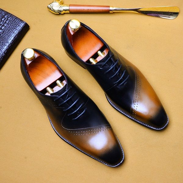 men formal business dress shoes british style party prom banquet breathable shoes oxford, Black
men formal business dress shoes british style party prom banquet breathable shoes oxford, Black