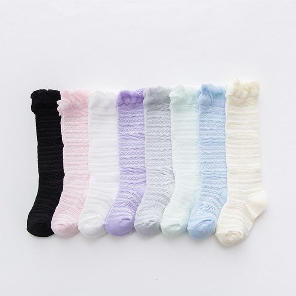 socks cute kids knee high baby boys girls cotton mesh breathable summer thin born infant non-slip long for 0-3, Pink;yellow
socks cute kids knee high baby boys girls cotton mesh breathable summer thin born infant non-slip long for 0-3, Pink;yellow