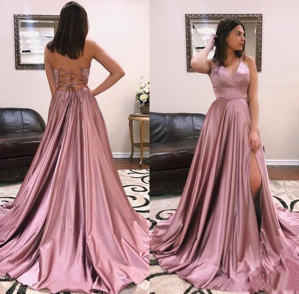 pink party dress v neck halter evening dresses prom dress criss cross straps back formal evening gowns side split occasion dresses, Black;red
pink party dress v neck halter evening dresses prom dress criss cross straps back formal evening gowns side split occasion dresses, Black;red