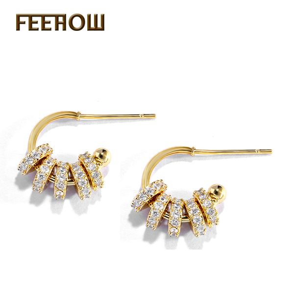 feehow wedding party women trendy earrings shiny diamonds hoop earrings ze049, Silver
feehow wedding party women trendy earrings shiny diamonds hoop earrings ze049, Silver