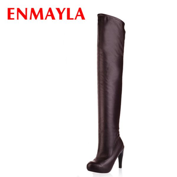 enmayla 3 colors new over knee high boots high heel shoes winter fashion warm white long women pu leather motorcycle boots, Black
enmayla 3 colors new over knee high boots high heel shoes winter fashion warm white long women pu leather motorcycle boots, Black