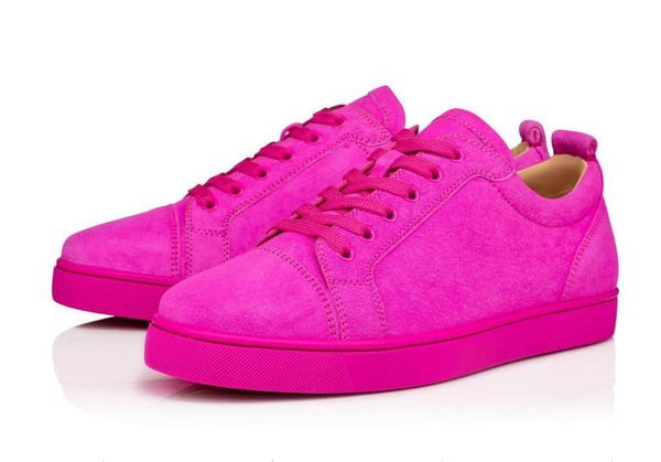 20s new years shoes bottom red low-flat junior sneakers diva-pink colored suede veau velours women sneaker trainers luxurious with box, Black
20s new years shoes bottom red low-flat junior sneakers diva-pink colored suede veau velours women sneaker trainers luxurious with box, Black