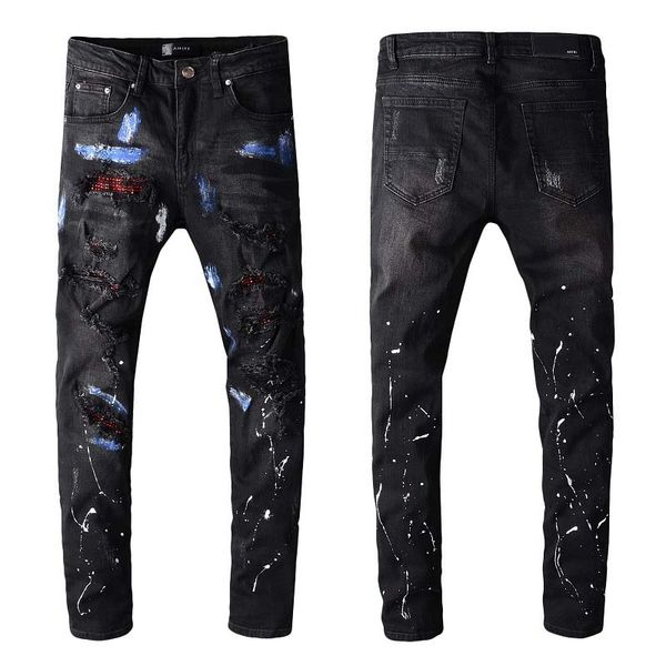 black long pants men's pants 2020 new trendy men's jeans embroidery stretch slim feet tide pants, Blue
black long pants men's pants 2020 new trendy men's jeans embroidery stretch slim feet tide pants, Blue