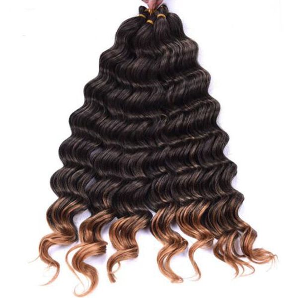 22" dark blonde synthetic ombre braiding hair extensions water wave crochet braids hair bundles bug blonde 80g/pack 1pc, Black
22" dark blonde synthetic ombre braiding hair extensions water wave crochet braids hair bundles bug blonde 80g/pack 1pc, Black