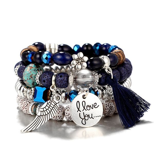 4pcs/set vintage bohemia bracelet colorful bangle natural stone bead multilayer bracelets women girl party wedding jewelry gift, Black
4pcs/set vintage bohemia bracelet colorful bangle natural stone bead multilayer bracelets women girl party wedding jewelry gift, Black