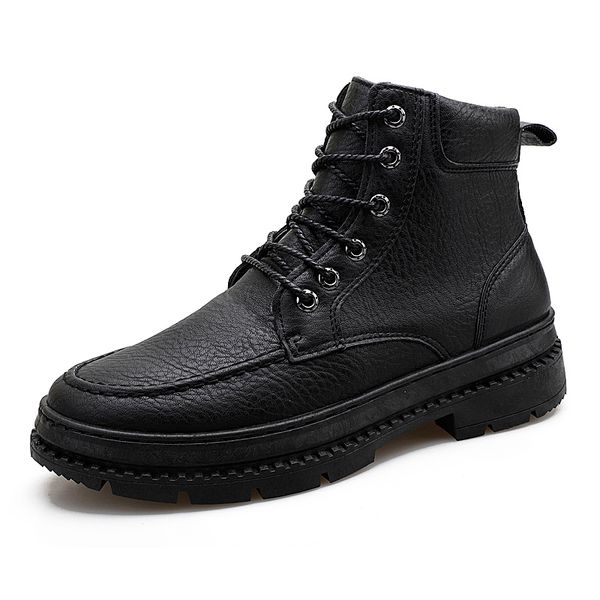 british fashion men breathable cow leather boots non-slip platform cowboy tooling shoes autumn winter ankle boot botas hombre, Black
british fashion men breathable cow leather boots non-slip platform cowboy tooling shoes autumn winter ankle boot botas hombre, Black