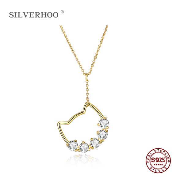 silverhoo authentic 100% 925 sterling silver lovely cat exquisite women pendant necklace luxury sterling silver jewelry gift
silverhoo authentic 100% 925 sterling silver lovely cat exquisite women pendant necklace luxury sterling silver jewelry gift