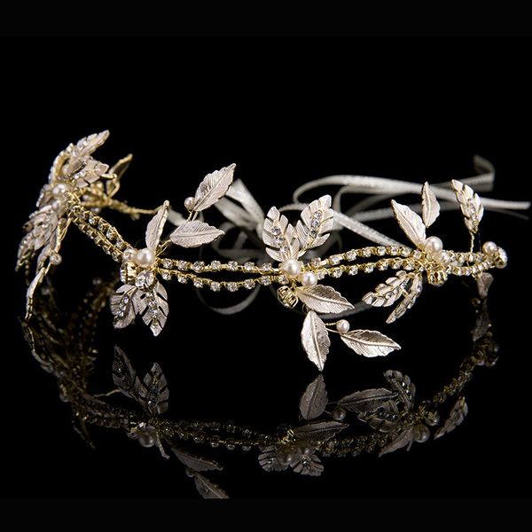 luxury hair accessories for women realistic leaf studded crystal headbands wedding bridal hairband pearl floral headdress crown, Golden;white
luxury hair accessories for women realistic leaf studded crystal headbands wedding bridal hairband pearl floral headdress crown, Golden;white