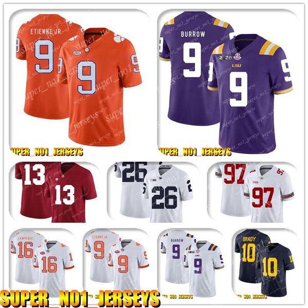 5-24 ncaa travis etienne jr. 9 joe burrow lsu tigers college football jersey kirk cousins adam thielen dalvin cook justin jefferson, Black;red
5-24 ncaa travis etienne jr. 9 joe burrow lsu tigers college football jersey kirk cousins adam thielen dalvin cook justin jefferson, Black;red