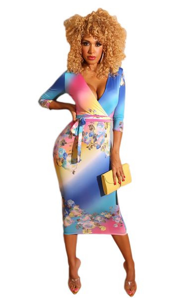 rainbow floral printed maxi party dress women deep v neck high waist sashes bodycon dresses ladies half sleeve autumn dress nz19.9-44, Black;pink
rainbow floral printed maxi party dress women deep v neck high waist sashes bodycon dresses ladies half sleeve autumn dress nz19.9-44, Black;pink