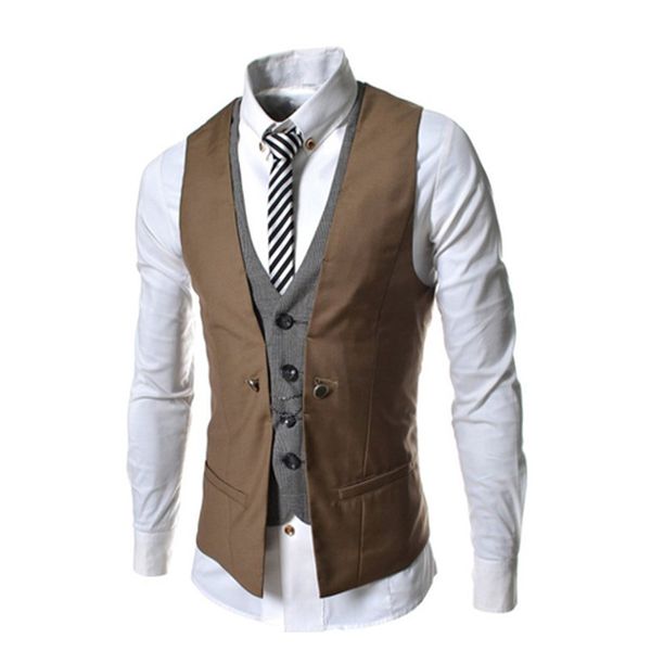 men's vests mens korean ultra light black large size suit red waistcoat casual chinese slim cardigan groomsman cool vest, Black;white
men's vests mens korean ultra light black large size suit red waistcoat casual chinese slim cardigan groomsman cool vest, Black;white