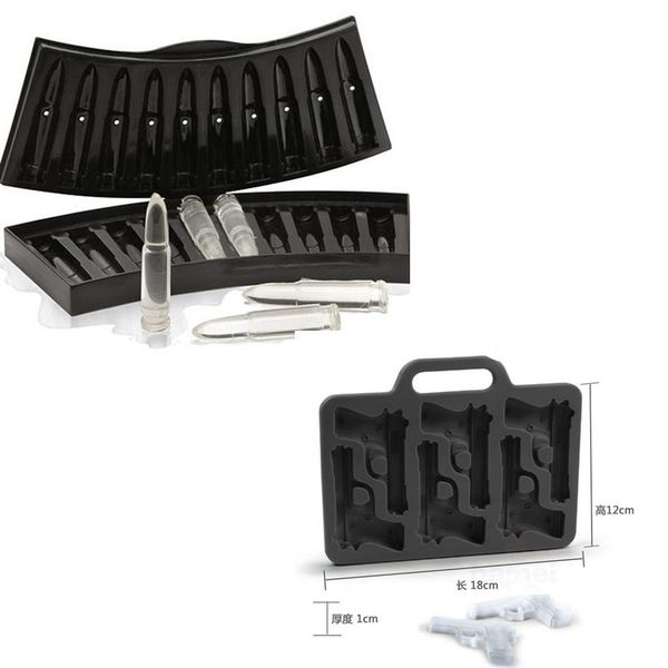 3d ak 47 bullets shape plastic frozen ice+hand gun shape ice tray silicone jelly pudding mold cube tray former bar party drink
3d ak 47 bullets shape plastic frozen ice+hand gun shape ice tray silicone jelly pudding mold cube tray former bar party drink