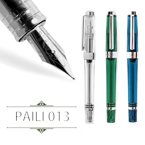 paili 013 vacuum fountain pen resin transparent quality ef/f nib fountain pen ink
paili 013 vacuum fountain pen resin transparent quality ef/f nib fountain pen ink