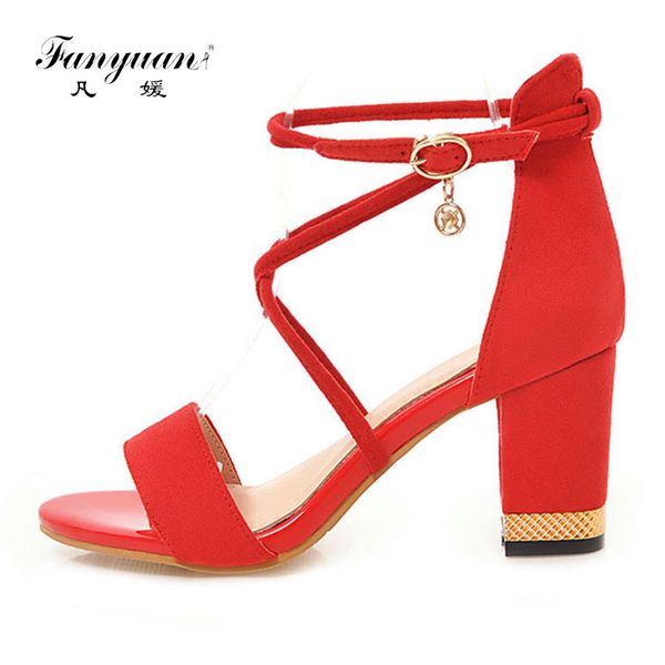 fanyuan girls latest high block heels cross-strap sandals summer footwear woman wedding party elegant buckle sandals, Black
fanyuan girls latest high block heels cross-strap sandals summer footwear woman wedding party elegant buckle sandals, Black