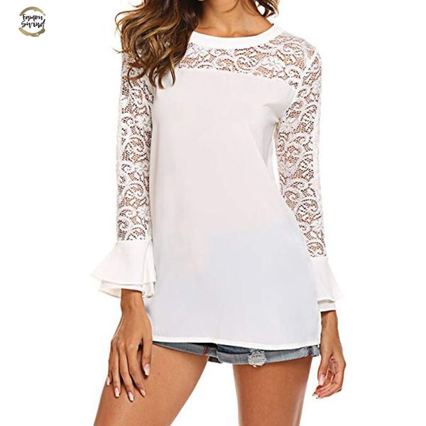 women blouses summer white lace chiffon blouse casual ruffles blouses shirts fashion chemise femme shirts blusas feminina
women blouses summer white lace chiffon blouse casual ruffles blouses shirts fashion chemise femme shirts blusas feminina