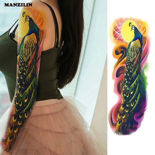 1 piece temporary tattoo sticker peacock full flower tattoo with arm body art big large fake tattoo sticker
1 piece temporary tattoo sticker peacock full flower tattoo with arm body art big large fake tattoo sticker