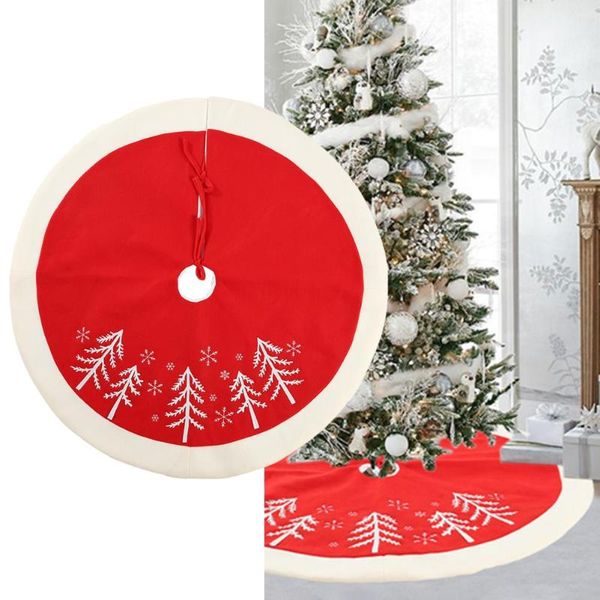 78/90/120cm christmas tree skirts with embroidered snowflake party base floor cover home party decorative accessories 2019 new
78/90/120cm christmas tree skirts with embroidered snowflake party base floor cover home party decorative accessories 2019 new