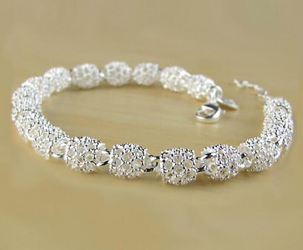 925 sterling silver plated fashion bracelet women jewelry ball vintage hollow link chain bangles bracelets wholesale, Golden;silver
925 sterling silver plated fashion bracelet women jewelry ball vintage hollow link chain bangles bracelets wholesale, Golden;silver