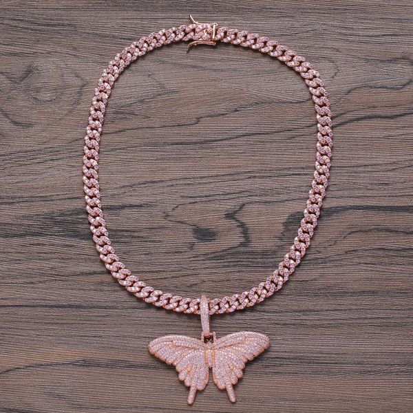 brass cz butterfly pendant with 8mm brass cuban link chain iced out bling bling hip hop necklace jewelry for women cn165, Silver
brass cz butterfly pendant with 8mm brass cuban link chain iced out bling bling hip hop necklace jewelry for women cn165, Silver