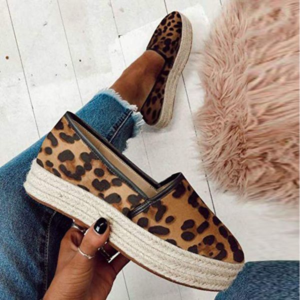 sagace 2019 casual flats boat shoes women's ladies comfortable leopard print platform round toe shoes lazy woman j22, Black
sagace 2019 casual flats boat shoes women's ladies comfortable leopard print platform round toe shoes lazy woman j22, Black