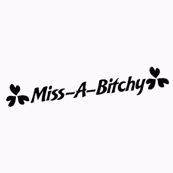 16*3.9cm miss a bitchy sticker decal funny car window bumper novelty jdm drift vinyl decal sticker
16*3.9cm miss a bitchy sticker decal funny car window bumper novelty jdm drift vinyl decal sticker