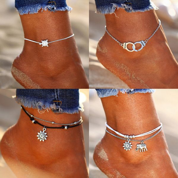 17mile vintage sun elephant pendant anklets for women multiple layers charm rope chain ankle bracelet summer beach foot jewelry, Red;blue
17mile vintage sun elephant pendant anklets for women multiple layers charm rope chain ankle bracelet summer beach foot jewelry, Red;blue