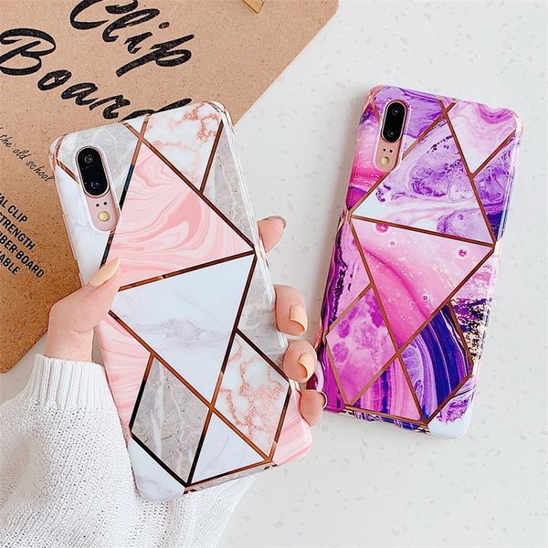 electroplate geometric marble phone case for huawei mate 30 20 pro lite p20 p30 pro lite anti-shock soft imd back cover
electroplate geometric marble phone case for huawei mate 30 20 pro lite p20 p30 pro lite anti-shock soft imd back cover