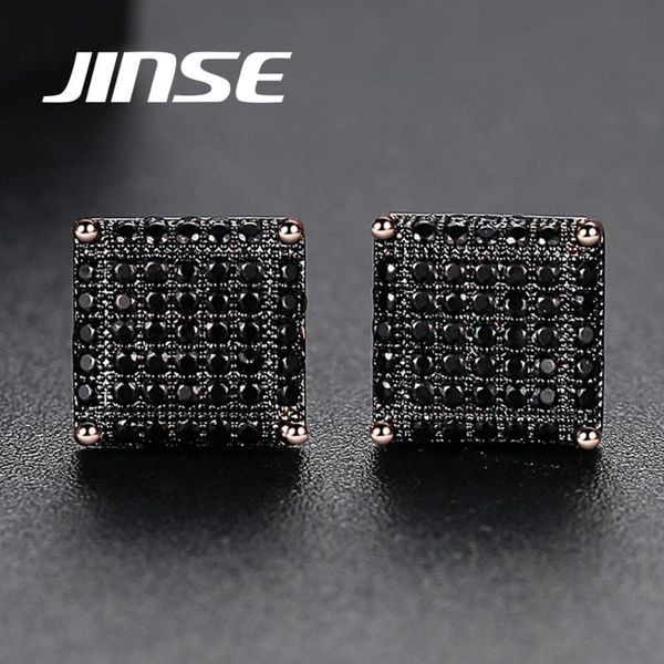 jinse 10mm square black cubic zirconia mens iced stud earring for men women crystal gold color earring hiphop jewelry brincos, Golden;silver
jinse 10mm square black cubic zirconia mens iced stud earring for men women crystal gold color earring hiphop jewelry brincos, Golden;silver
