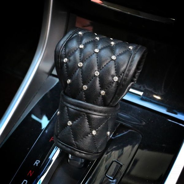 fashion diamond leather car gear shifter cover crystal auto hand brake cover car styling interior accessories set universal size
fashion diamond leather car gear shifter cover crystal auto hand brake cover car styling interior accessories set universal size