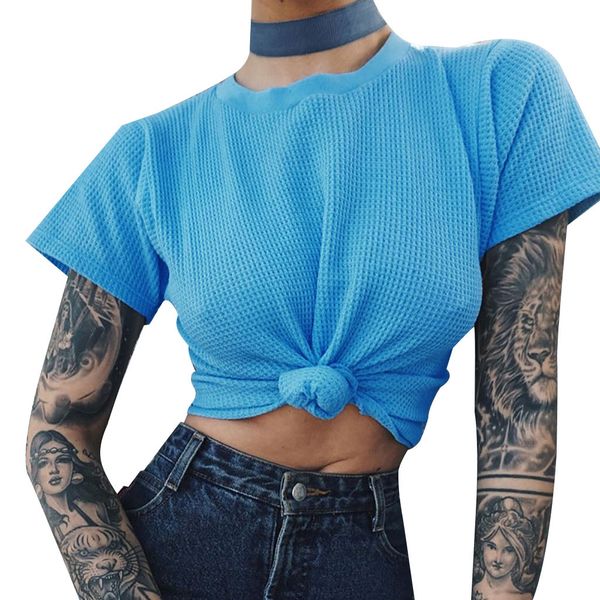 2019 women summer casual o-neck short sleeve shirts solid color loose blouse polyester fabric loose new 524, White
2019 women summer casual o-neck short sleeve shirts solid color loose blouse polyester fabric loose new 524, White