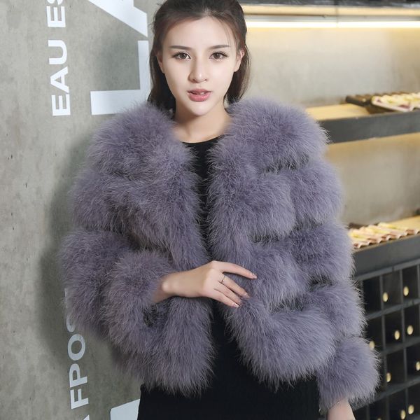 2017 fashion ostrich wool fur plus size women coat feather fur women winter jackets and coats, Black
2017 fashion ostrich wool fur plus size women coat feather fur women winter jackets and coats, Black