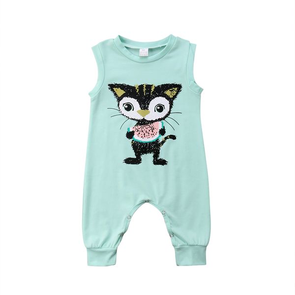 newborn infant kid baby boy girl romper cat sleeveless jumpsuit clothes outfits 0-24m, Blue
newborn infant kid baby boy girl romper cat sleeveless jumpsuit clothes outfits 0-24m, Blue