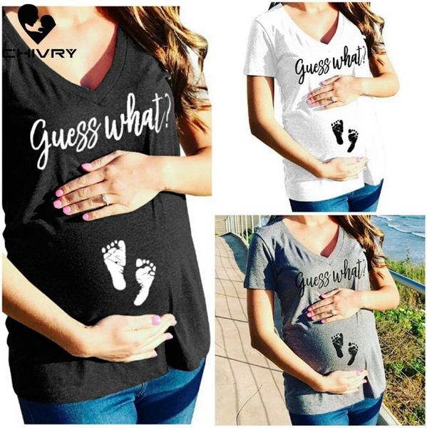 chivry 2019 summer women maternity t shirt short sleeve v-neck pregnancy letter print pregnant women fashion t-shirt, White
chivry 2019 summer women maternity t shirt short sleeve v-neck pregnancy letter print pregnant women fashion t-shirt, White