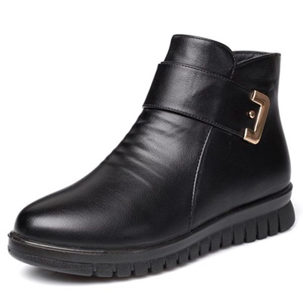 zzpohe 2020 fashion winter shoes women's genuine leather ankle flat boots casual comfortable warm woman snow boots t200104, Black
zzpohe 2020 fashion winter shoes women's genuine leather ankle flat boots casual comfortable warm woman snow boots t200104, Black